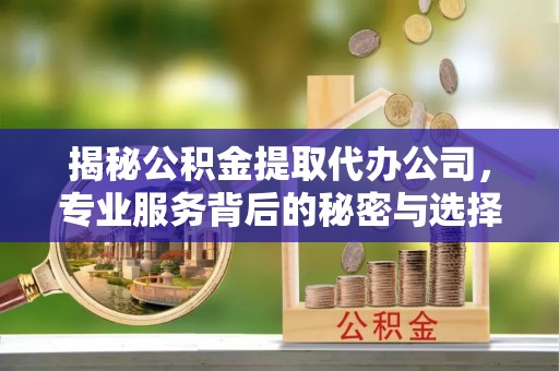 黔南揭秘公积金提取代办公司，专业服务背后的秘密与选择指南