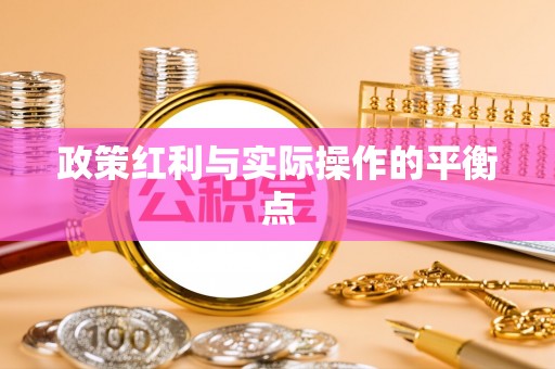 黔南政策红利与实际操作的平衡点